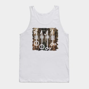 Svefnthorn  symbol - wooden texture Tank Top